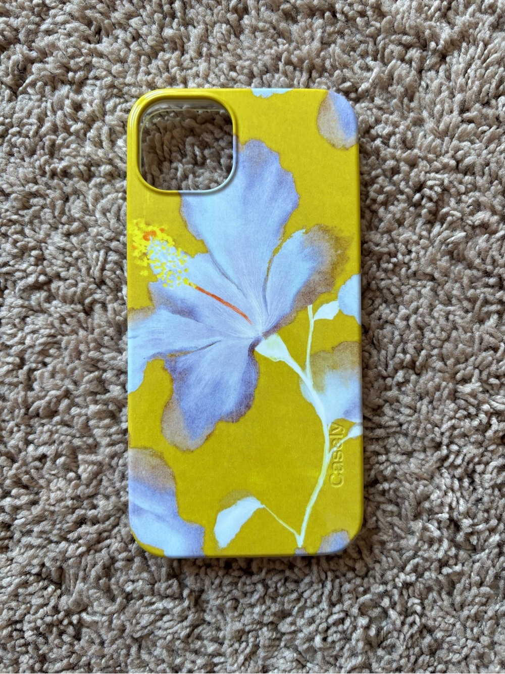 CASELY Yellow Floral iPhone Case - iPhone 15 Plus